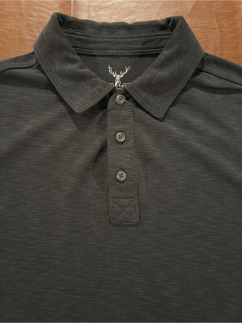 NICOBY Men’s Black Polo Shirt - Modal / Polyester - Size XL
